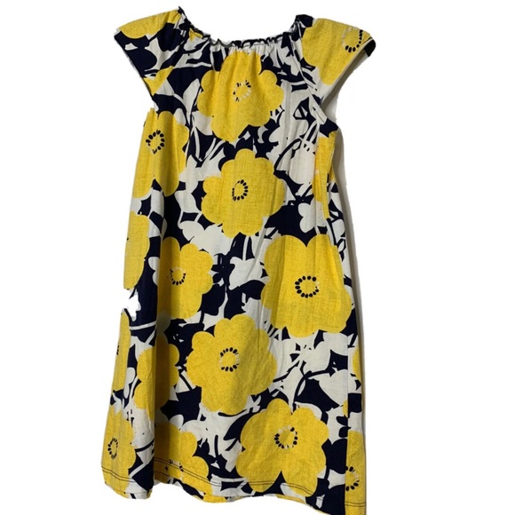 Sold Hanna Andersson 130 Girls Yellow Flower Size 8 Multi Color Summer - Picture 5 of 6